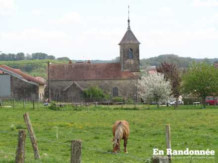Vue sur l'église de Fouchécourt