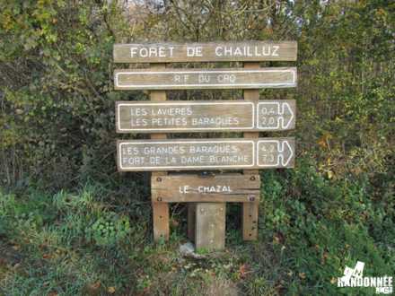 Entrée de la forêt de Chailluz par le Chazal
