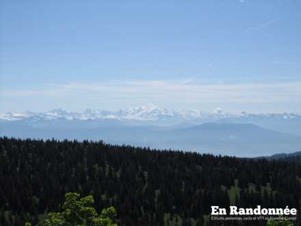 Au sommet du Noirmont (1567 m), vue sur le Mont Blanc