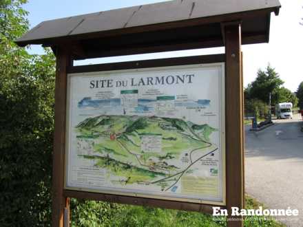 Panneau d'accueil du Site du Larmont