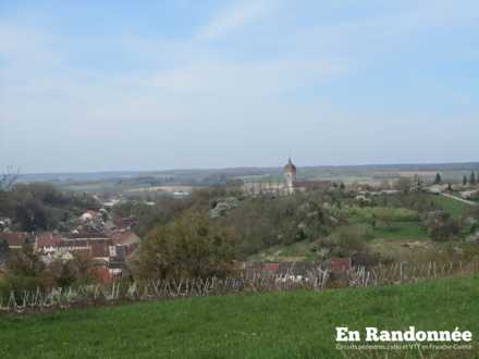 Vue sur Bucey-lès-Gy, depuis le chemin de Folle
